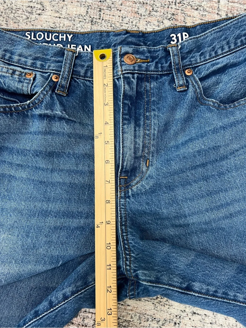 J Crew Slouchy Boyfriend Jeans Size 31 Petite 100% Cotton